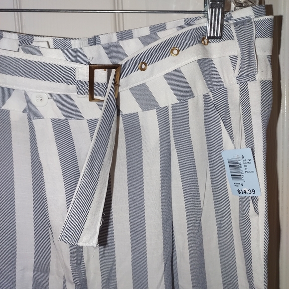 NWT Love University Thin Flowy Stripped Pants Size XL - Picture 5 of 8